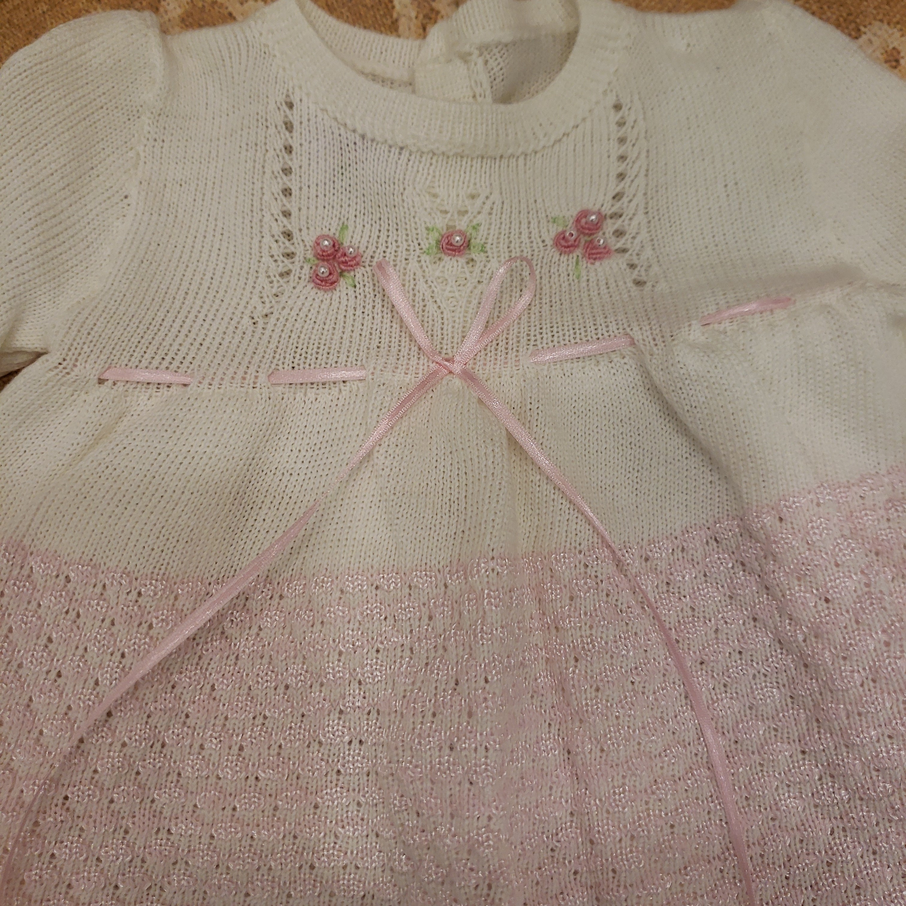 Pink & White Knit Set